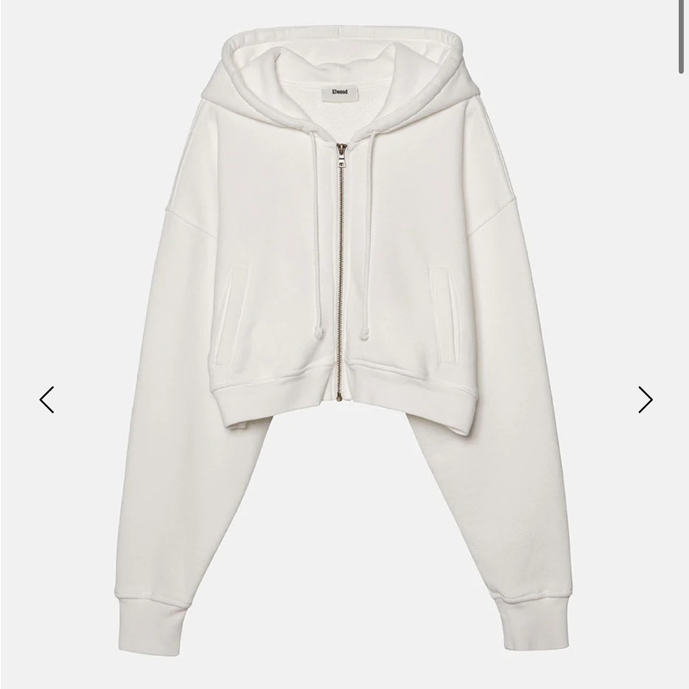 Elwood Babydoll Crop Zip Hoodie